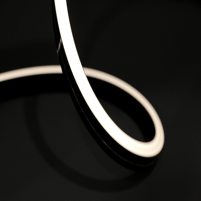 Black IP67 Silicone Neon Light UV / Chemical / Salt / Acids / Alkalis Resistant